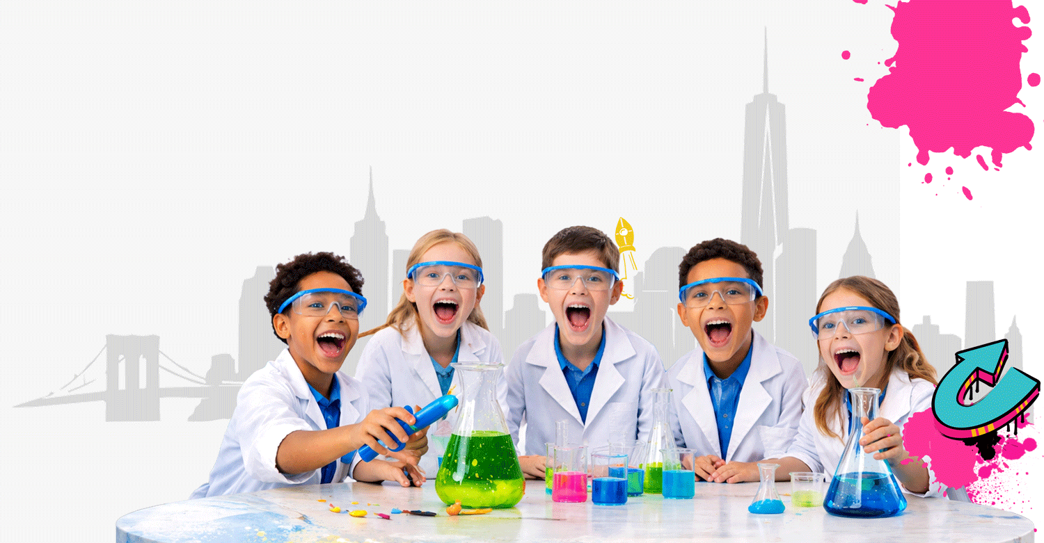 Children participating in hands-on STEAM activities at Brooklyn Science Spot