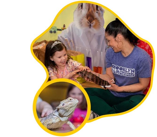 Kids learning about wildlife and biology through live animal demonstrations