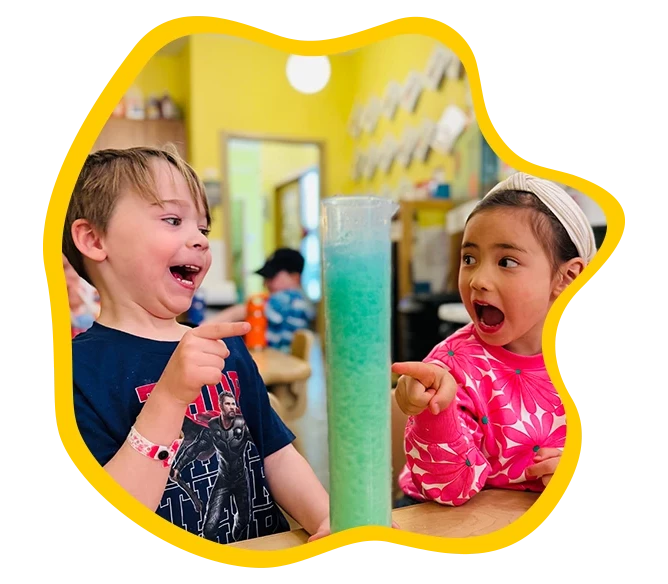 Kids participating in holiday STEAM camp activities at Brooklyn Science Spot