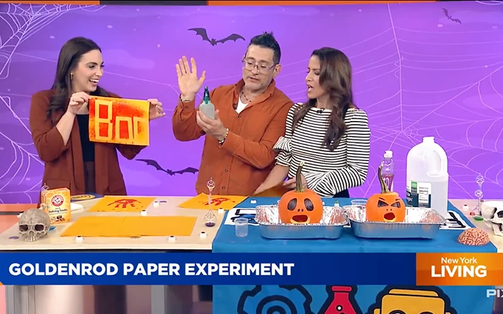 Carmelo Piazza of Brooklyn Science Spot demonstrating science experience