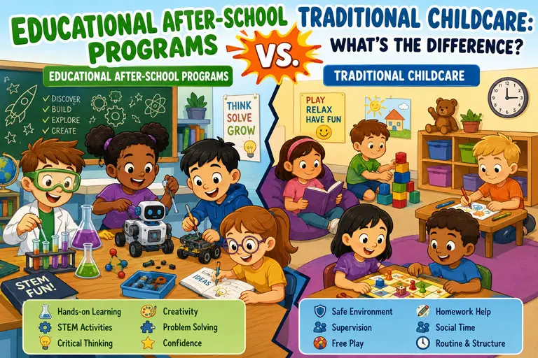 Educational After-School Programs vs. Childcare in Brooklyn
